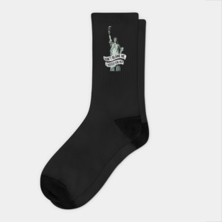 Don't Blame Me I Voted for Her | Lady Liberty and Democracy Socks