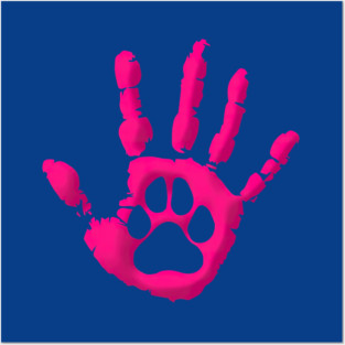 Animals are People Too (pink) Posters and Art