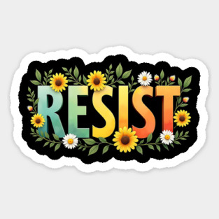 Floral Resist Magnet