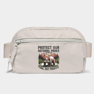 Support National Parks Defund DOGE Parks Not Profits Retro Vintage Bag