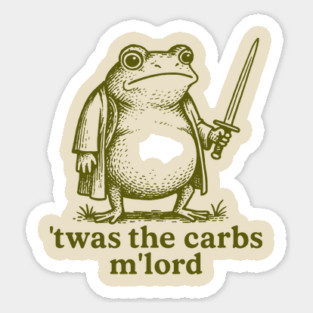 twas-the-carbs-mlord Sticker