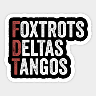 Foxtrot-Delta-Tango Sticker
