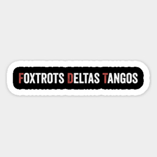 Foxtrot Delta Tango Retro Vintage Magnet