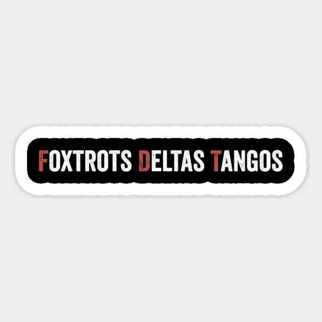 Foxtrot Delta Tango Retro Vintage Magnet by ArtistTee ⭐⭐⭐⭐⭐