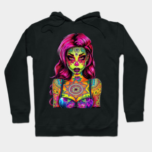 Skull Girl Tattoo Hoodie