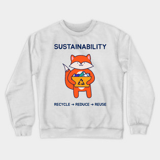 The three RRR of Sustainability Crewneck Sweatshirt