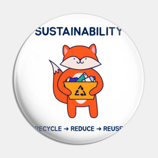 The three RRR of Sustainability Pin