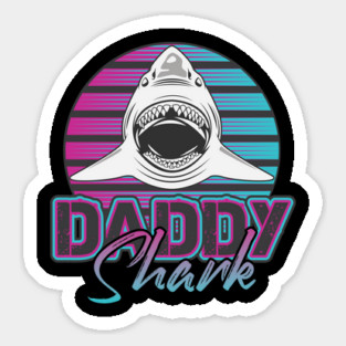 Daddy Shark - Fun Swimming & Ocean Design Magnet