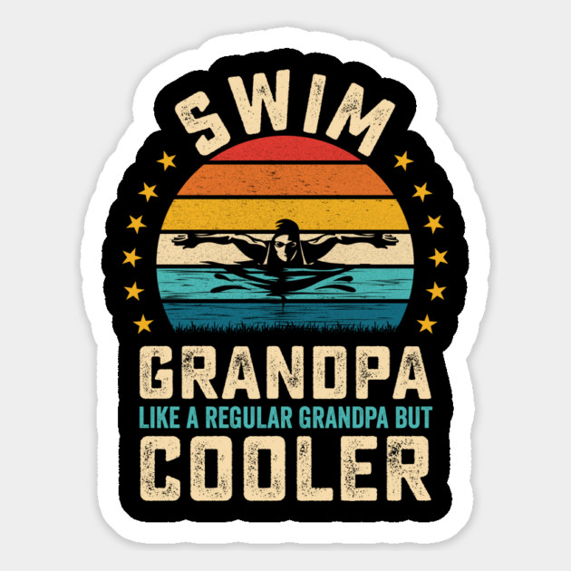 Swim Grandpa - Like a Regular Grandpa but Cooler Magnet by Otaku Vibes