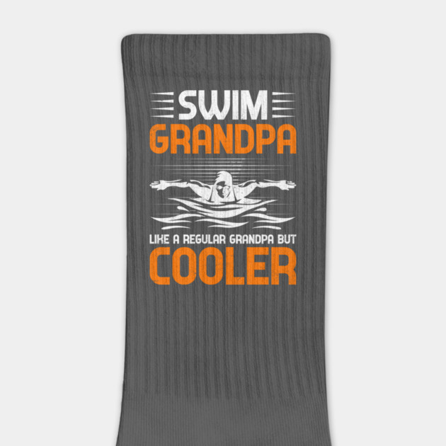 Swim Grandpa - Bold Black & White Design by Otaku Vibes