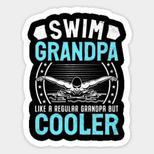 Swim Grandpa - Classic Stars & Stripes Edition Sticker