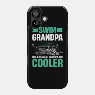 Swim Grandpa - Wave Motion Design Phone Case