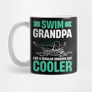 Swim Grandpa - Wave Motion Design Mug