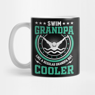 Swim Grandpa - Vintage Circle Swimmer Design Mug