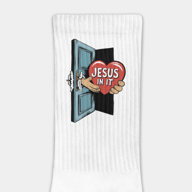 Jesus In My Heart - Hands Holding Heart by Rox