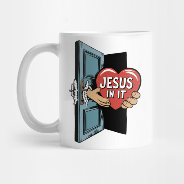 Jesus In My Heart - Hands Holding Heart by Rox