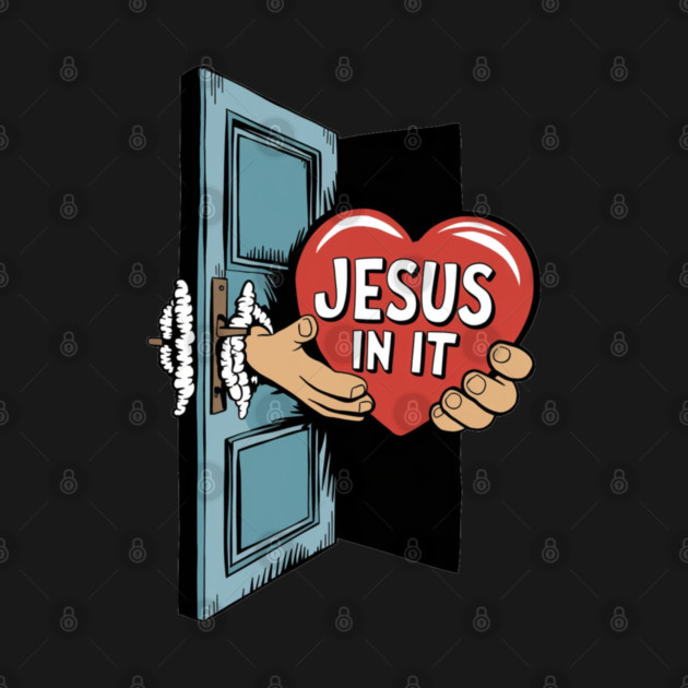 Jesus In My Heart - Hands Holding Heart by Rox