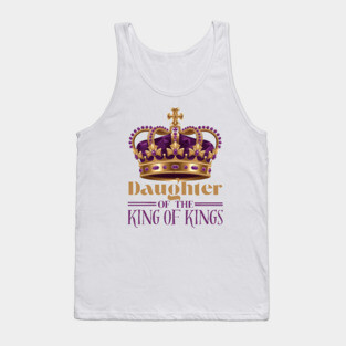 Daughter of the King of Kings - Christian Faith Crown Tank Top