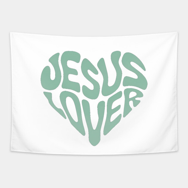 Jesus Lover - Christian Faith Tapestry by Rox