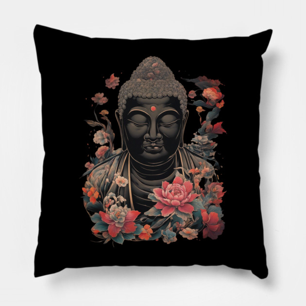 Black Buddha Pillow by animegirlnft