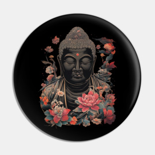 Black Buddha Pin