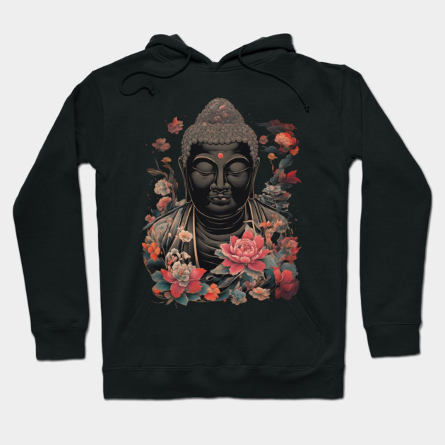 Black Buddha Hoodie by animegirlnft
