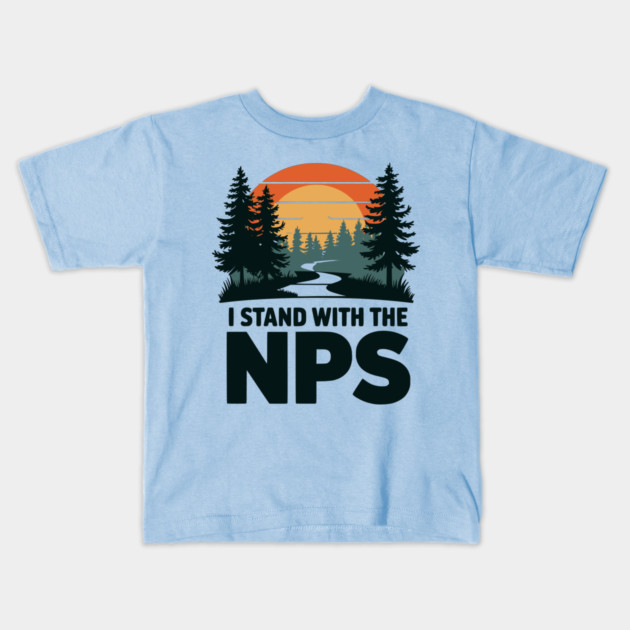 I Stand With The NPS National Park Retro Vintage Kids T-Shirt by ArtistTee ⭐⭐⭐⭐⭐