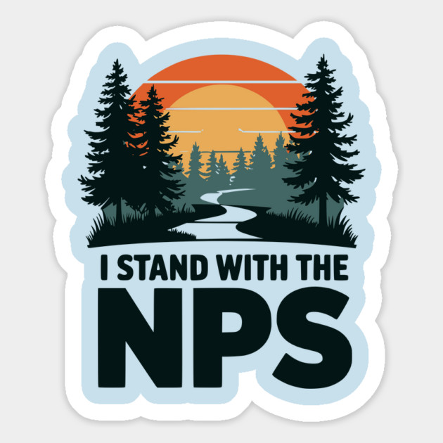 I Stand With The NPS National Park Retro Vintage Magnet by ArtistTee ⭐⭐⭐⭐⭐