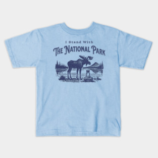 I-Stand-With-The-NPS-National-Park Kids T-Shirt