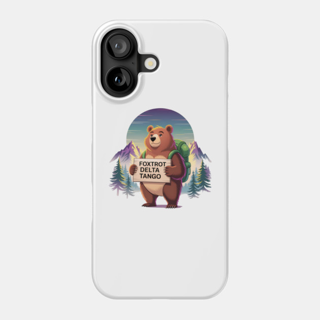 Funny Bear – Foxtrots Deltas Tango Retro Military Phonetic Alphabet Phone Case by ArtistTee ⭐⭐⭐⭐⭐