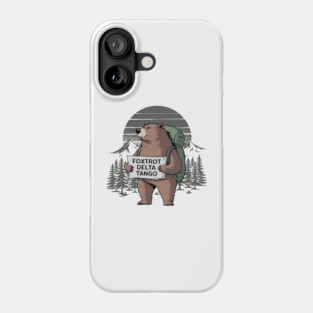 Funny Bear Foxtrots Deltas Tango Phone Case