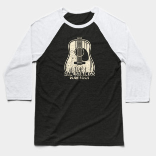 Raw Strings, Pure Soul. Dark Acoustic Baseball T-Shirt