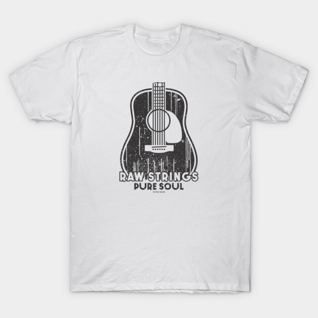 Raw Strings, Pure Soul. Light Acoustic T-Shirt by filiposwear