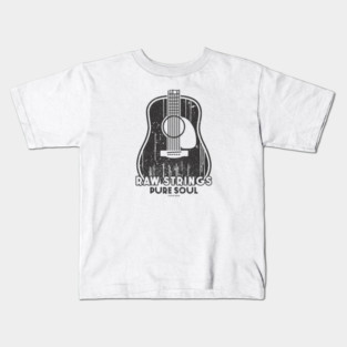 Raw Strings, Pure Soul. Light Acoustic Kids T-Shirt