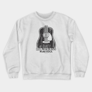 Raw Strings, Pure Soul. Light Acoustic Crewneck Sweatshirt