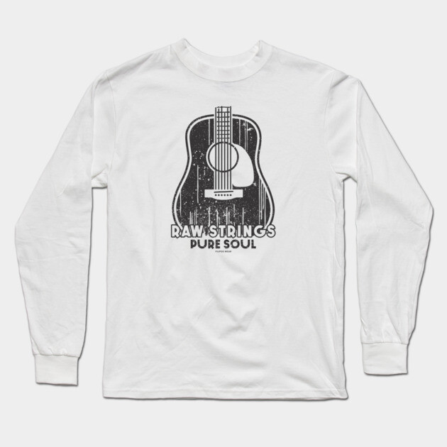 Raw Strings, Pure Soul. Light Acoustic Long Sleeve T-Shirt by filiposwear