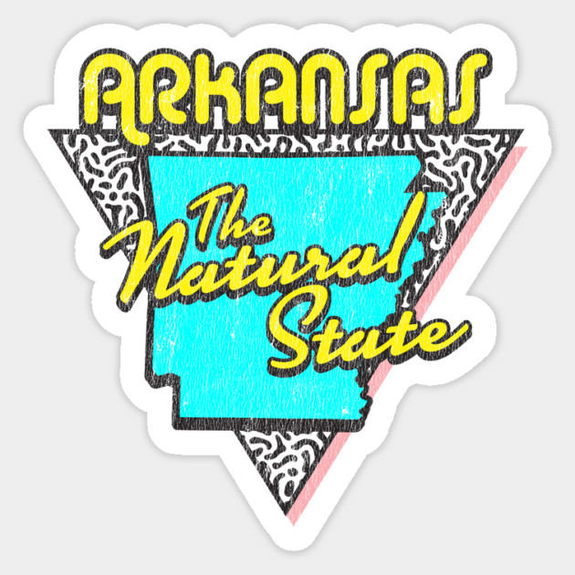Natural State 90s Sticker by rt-shirts