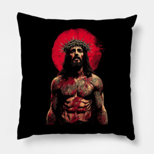 Jesus Christ Tattoo Pillow