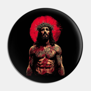 Jesus Christ Tattoo Pin