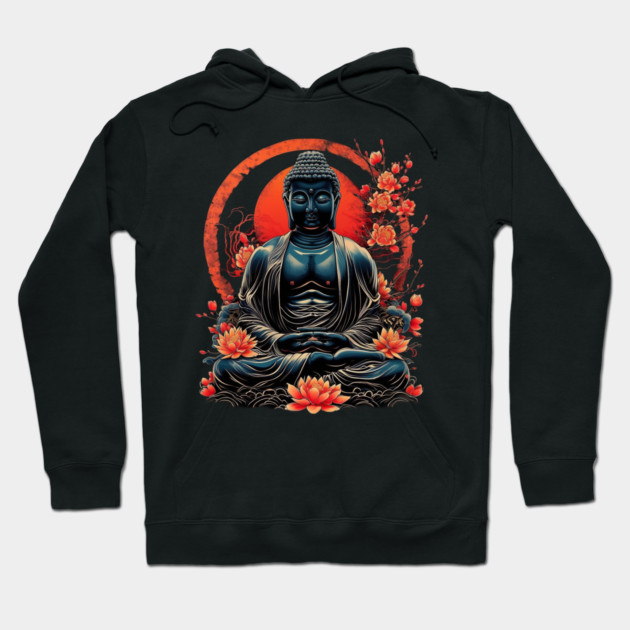 Buddha Meditation Hoodie by animegirlnft