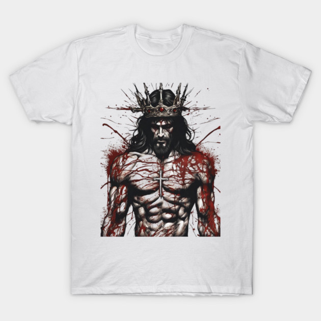 Jesus Muscular T-Shirt by animegirlnft