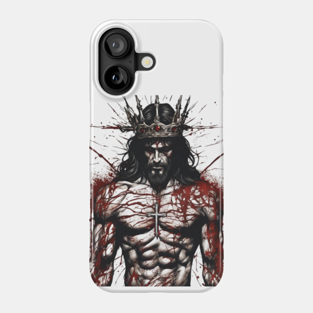 Jesus Muscular Phone Case by animegirlnft