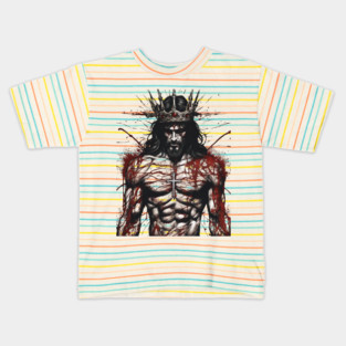 Jesus Muscular Kids T-Shirt