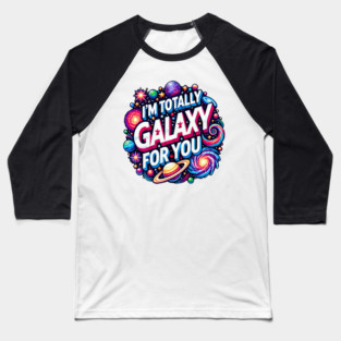Fun Cosmic Love Design Baseball T-Shirt