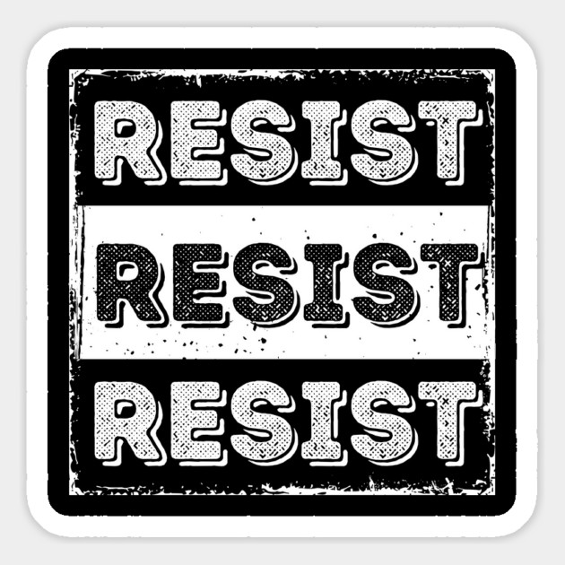 Resist Magnet by Creatifly Graphic Tees