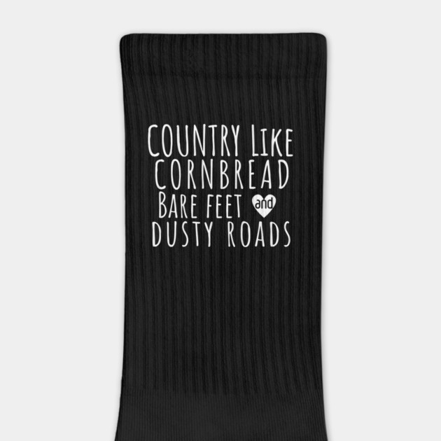 Country Like Cornbread, Bare Feet & Dusty Roads T-Shirt | Funny Southern Country Life Tee by Tondeleya's Store