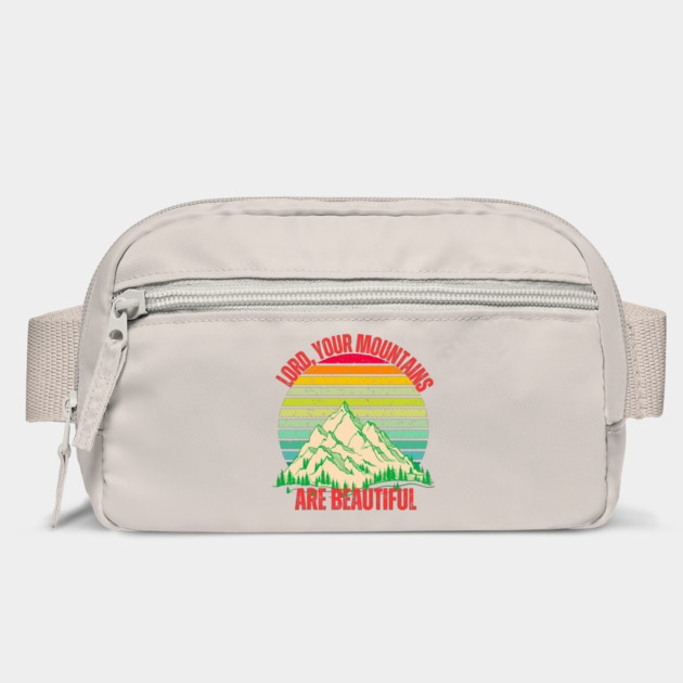 "Lord, Your Mountains Are Beautiful T-Shirt – Retro Christian Mountain Sunset Tee" by Tondeleya's Store