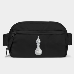 White Marble Bishop Chess Piece Bag