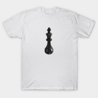 Black Marble King Chess Piece T-Shirt