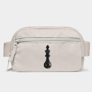 Black Marble King Chess Piece Bag
